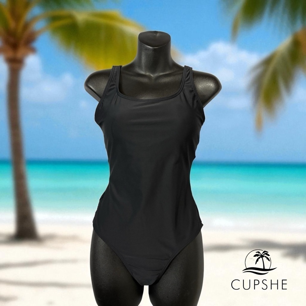 NWOT, Cupshe, Black One-Piece Swimsuit, Size Small ☀️ - Picture 4 of 10